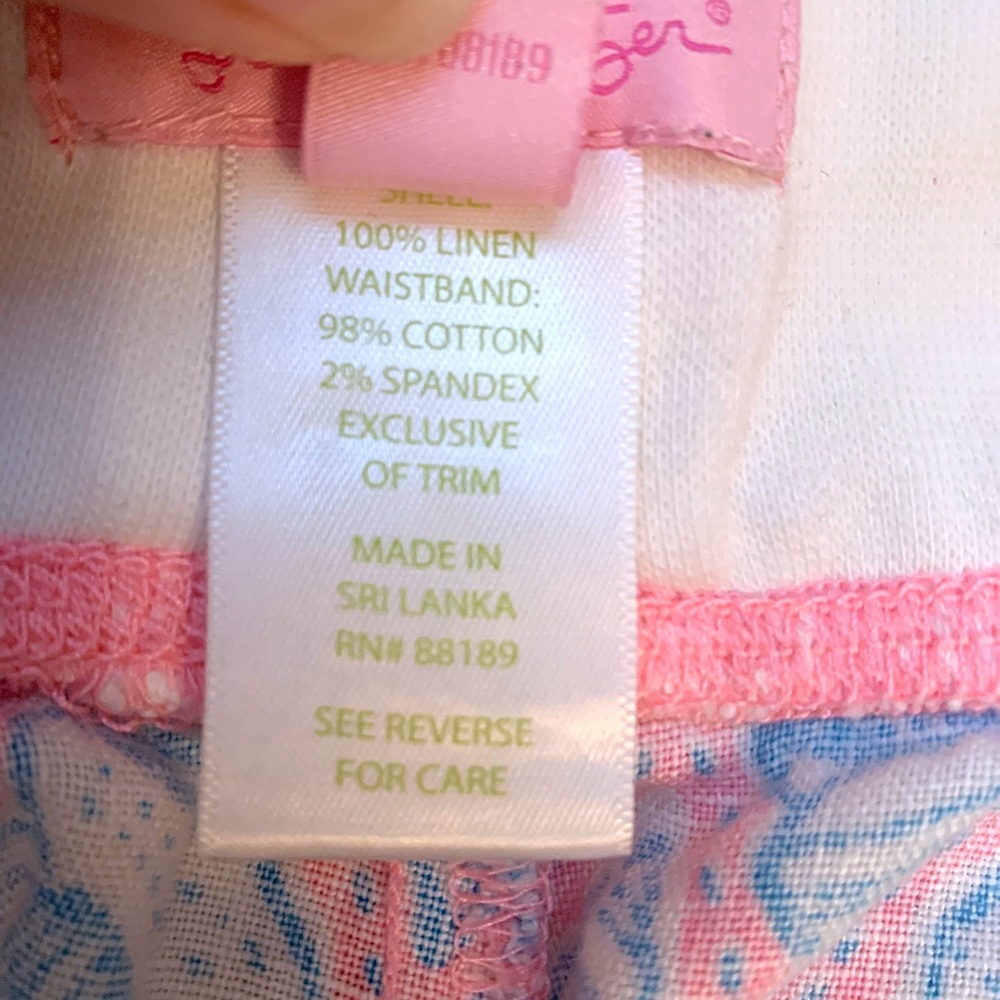 SOLD Lilly Pulitzer | A Little Tipsy Linen Shorts - Picture 6 of 6